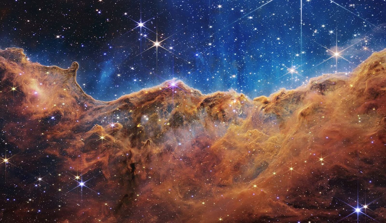 NGC 3324, the “Cosmic Cliffs” in the Carina Nebula — NASA, ESA, CSA, STScI